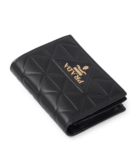 prada small leather wallet